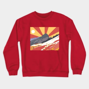 Sunset on moutain Crewneck Sweatshirt